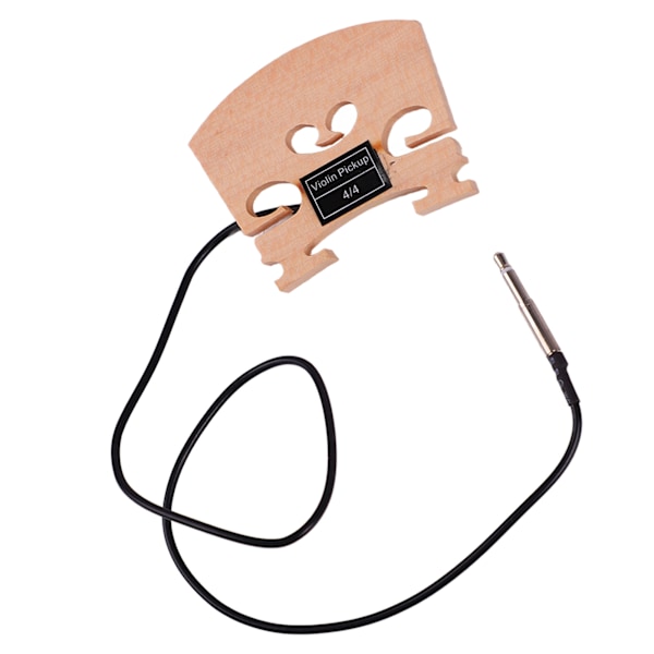 Trä 4/4 Violin Stall med Internt Monterad Piezo Pickup Hög Känslighet Violin Lönn Stall