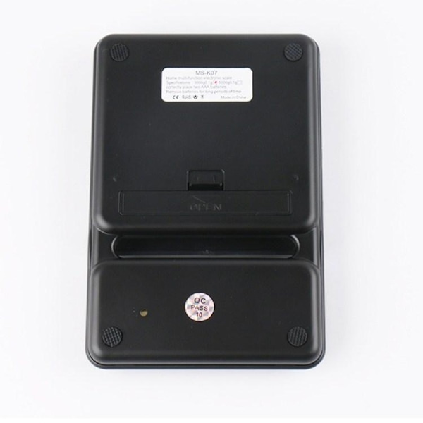 Digital Vekt / Kjøkkenvekt - 0.1g-5kg Black Black