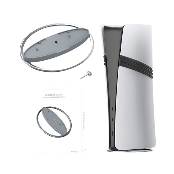 PS5 Pro/slim -konsolille metallinen jalusta & Gray 1pcs