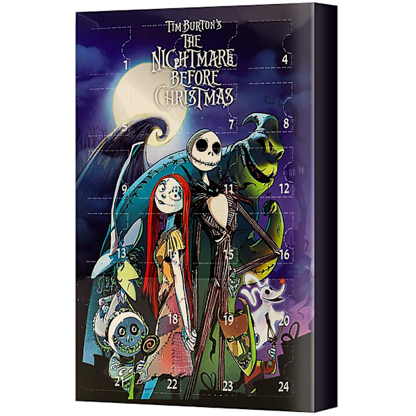 Julekalender 2023 Ny Halloween Horror Night Nedtællingskalender Blind Box Julekalender 24 Dele Gave Dukke Blind Box style 6