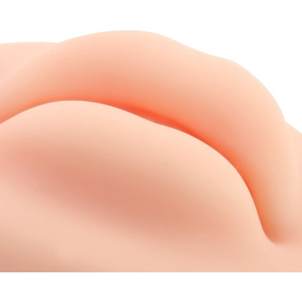 3D Åben Mund Silikone Læber Øvelseshud og Tænder Semi-Permanent