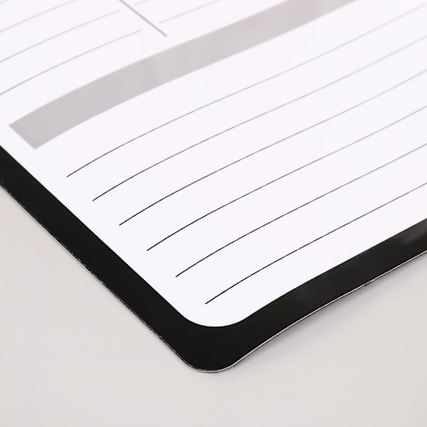 Veckoplanerare Mjuk Magnetisk Whiteboard Kylskåpsmagneter Ritning Anslagstavla Påminnelse Memoblock Kalender
