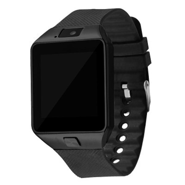 SIM-kort Smartwatch med kamera Bluetooth-kompatibel armbandsur för män kvinnor Black