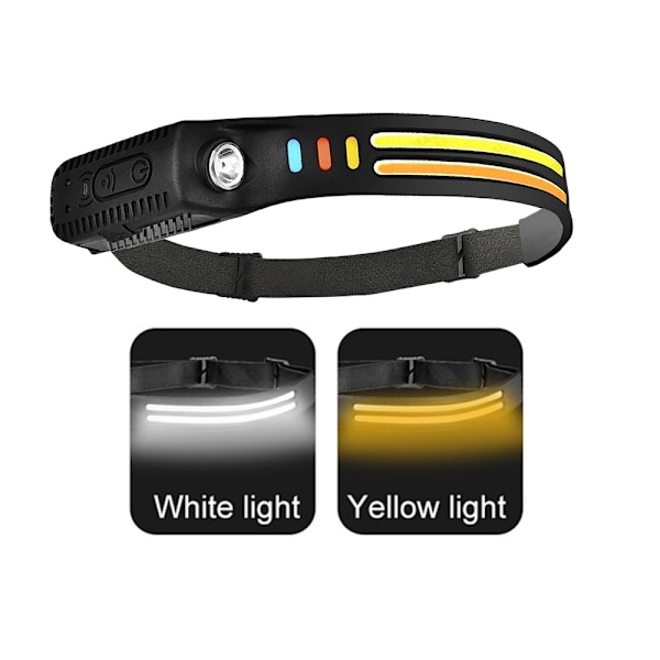 LED-otsalamppu heijastimella - 2x COB / Päälamppu - 350 LM Multicolored multicolor