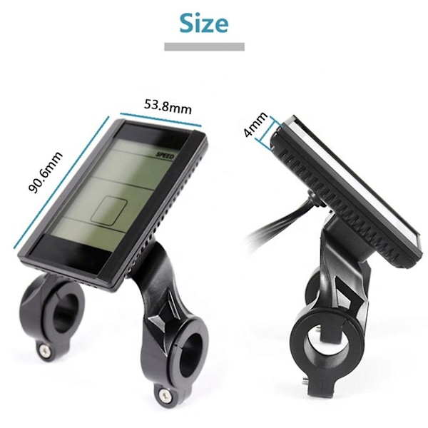Protocol 2 Elcykeldisplay 24v 36v 48v LCD S830 Display med USB Vattentät Anslutning 110