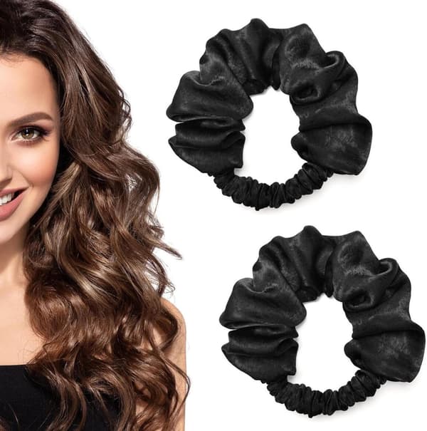 Heatless Curls 2-pack värmefria locktänger hårrullar lockband hårband blå Blauw