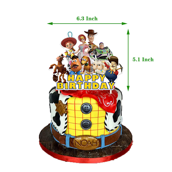 Toy Story Barnefest Dekorasjon Banner Kake Topper Ballong