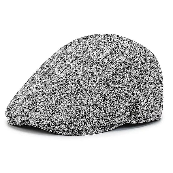 Stilig gammel manns caps i en moderne design - Flere farger / størrelser Grå Grå Grey S