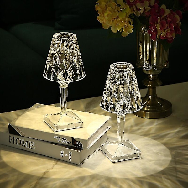 Nattlampe, Akryl Bordlampe, Oppladbar Projeksjonslampe, Italiensk Design Kartell (En Del)