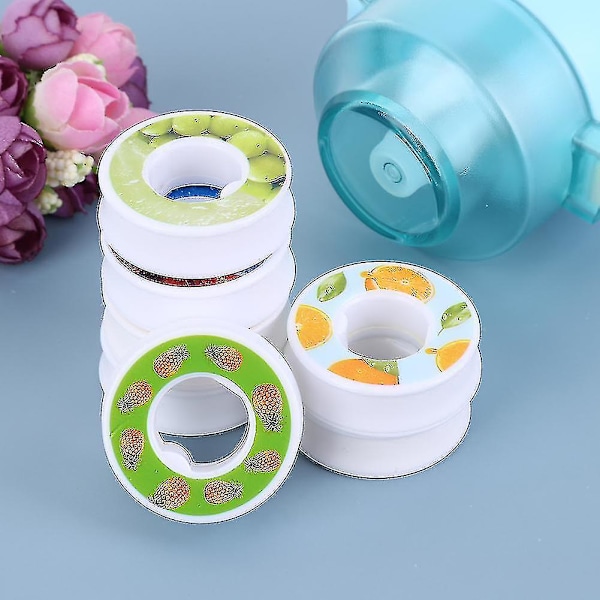 Smaksatt vannflaske med 7 smaksputer Air Water Up flaske Frostet svart 650 ml Air Starter Up sett Vannkopp for camping Sport Lavend Lavend Lavender Only water bottle