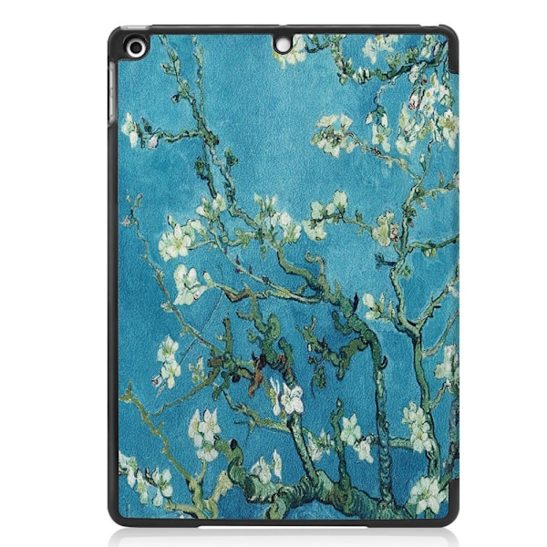 Apple iPad 10.2 2021/2020/2019 Ohut kolmiosainen suojakotelo - Kukka monivärinen