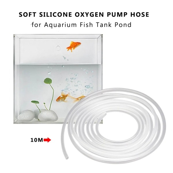 Blød silikone iltpumpe slange 4mm 6mm pumpe rør til luftsten Professionel akvarium havedam værktøj [GKS]