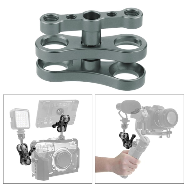 1/2/3 Aluminium Standard 1 Kuleklemme for Undervannsdykking rød 7,01 x 4,50 cm [GKS] red 2.76 x 1.77 Inch 1Set