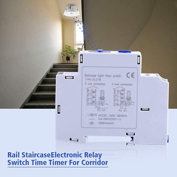 AC 220 Timer Switch ALC18 Mekanisk rulltrappa Switchar Elektronisk relä Timing Switch för korridorbelysning