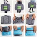 Foldbar Duffel Bag med Opbevaringspose - Blå