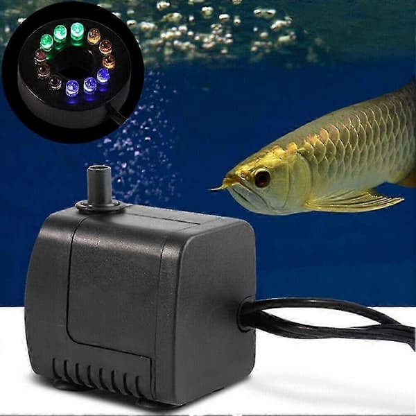Upotettava pumppu 12 LED-valolla (AU)