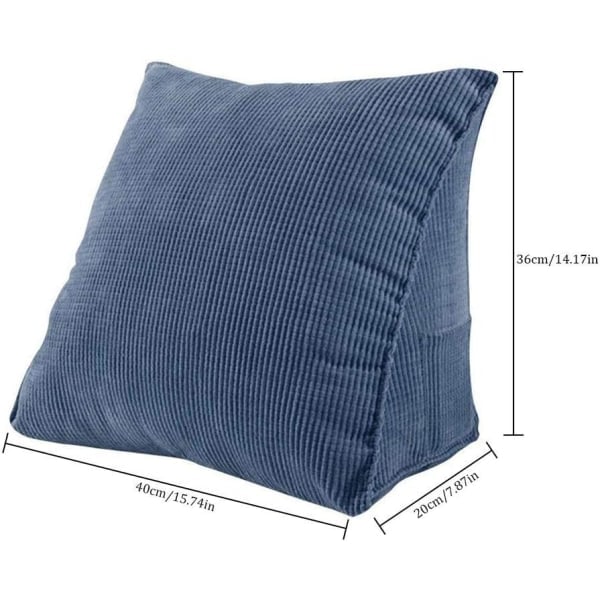 Triangular wedge pillow Reading back pillow Bed back