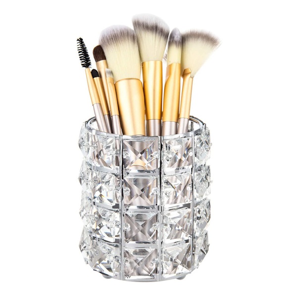 Krystal makeup børsteholder toiletbord værktøj til toiletbord