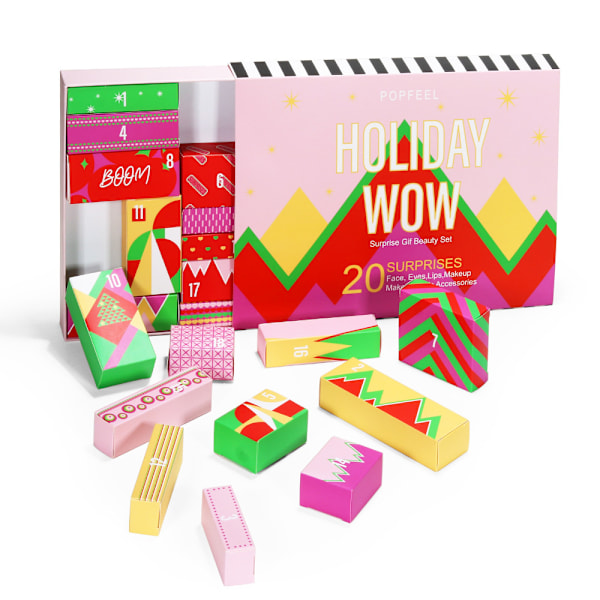 Jul Makeup-Set för Tjejer 2023 - 24 Dagar Nedräkning Adventskalender
