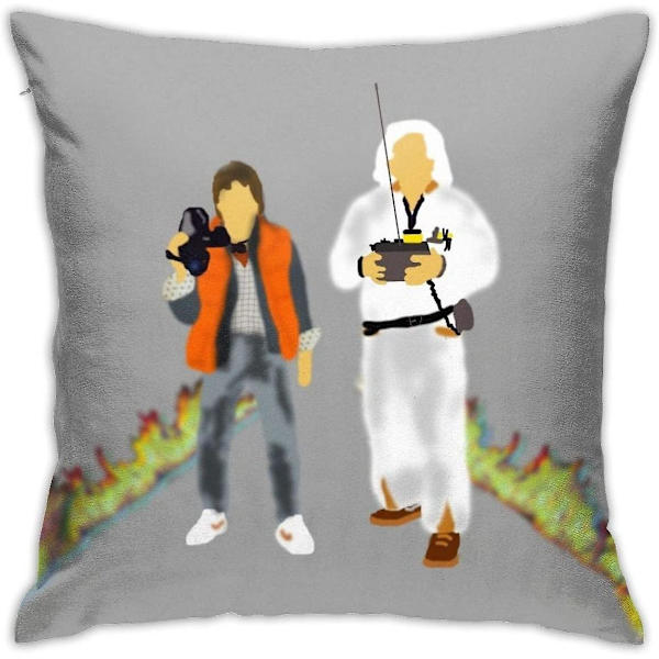 Tilbake til fremtiden putetrekk Hjem dekorativ putetrekk Sofa seng pute firkantet trekk 18x18 tommer