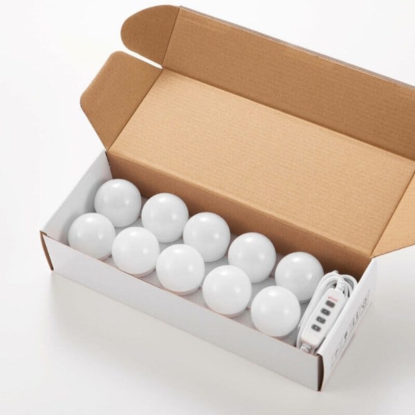 10 LED Makeup Spejl Lys Dæmpbar LED Væglampe Makeup Spejl