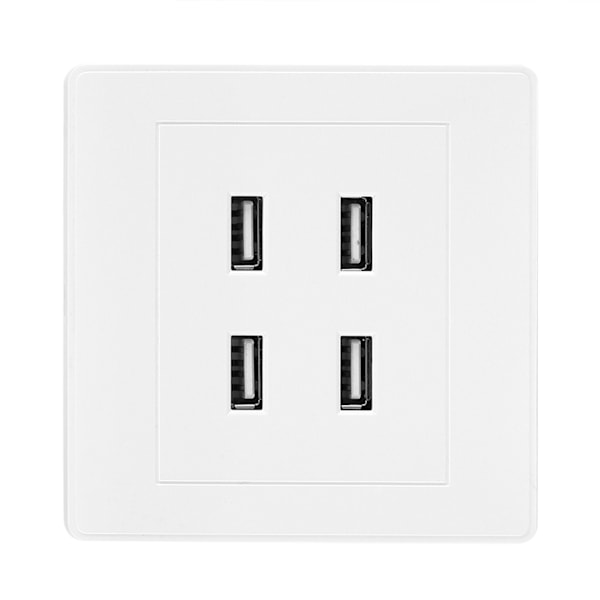 USB-porter DC 5V Hjemmekontor Veggmontert Stikkontakt Lader Uttak (110~250V) 0.1