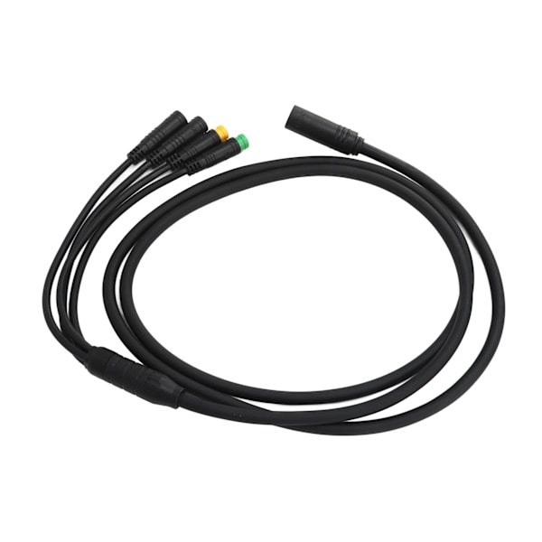 Sykkelmotor Konverteringskabel Vanntett 1 til 4 Mid Drive Motor Skjøteledning for BAFANG BBS01 BBS02 1,2m 0.1