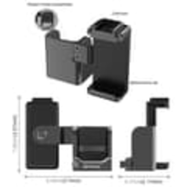 Mobilhållare med stativfäste och cold shoe-fäste för DJI Osmo Pocket 3