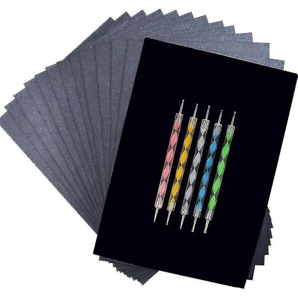 Kulsort Basepapir A4 A3 Gratis Klippbar Genanvendelig Dobbeltsidet Kontorartikler Skoleartikler Tegning Kulsort A3 23X 33cm 25 pcs