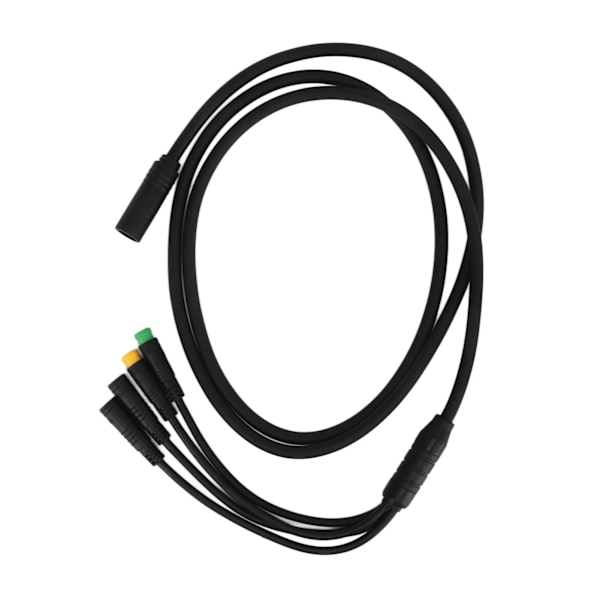 Sykkelmotor Konverteringskabel Vanntett 1 til 4 Mid Drive Motor Skjøteledning for BAFANG BBS01 BBS02 1,2m 0.1