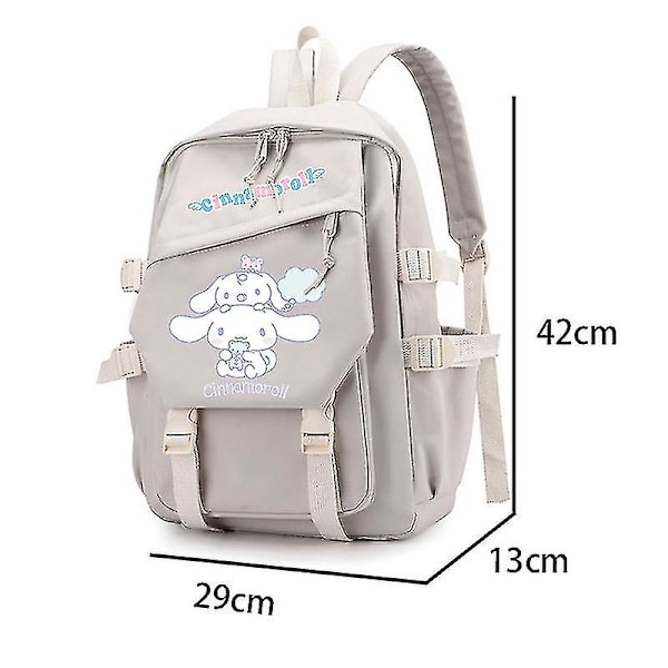 Anime Sanrio Plyschleksak Cinnamoroll Ryggsäck Barn Flicka Pojke Svart Blå Skolväska Kawaii Student Skolväska Dator Fantastisk Gåva