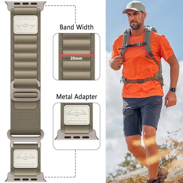 Til Apple Watch Ultraliwatch S8/7/65 Apple Watch Loop Armbånd 42/44/45/49mm orange