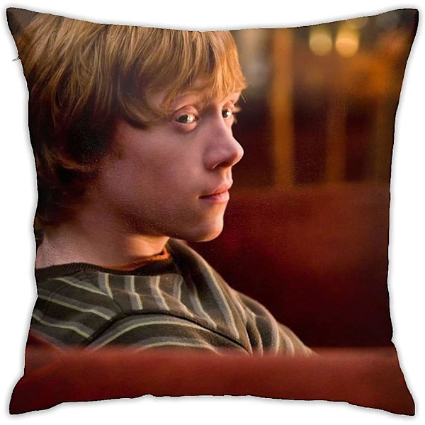 Faroutx Rupert Grint putetrekk tosidig trykt putetrekk sovesal dekor for stue soverom 45x45cm(18x18 tommer)