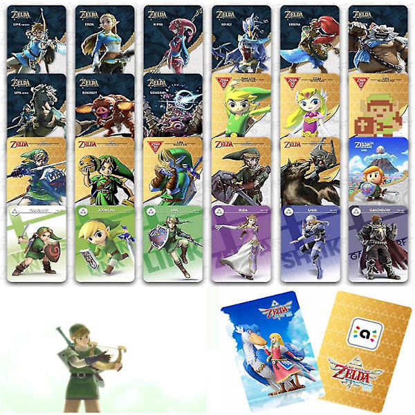 The Legend of Zelda Breath Of The Wild Amiibo NFC-kort Switch 25 PCS