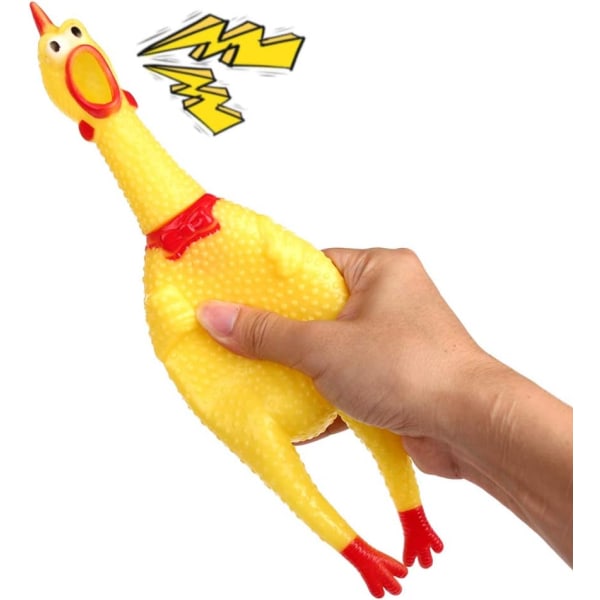 HHL Rubber Chicken /Squeeze Chicken, Prank Novelty Toy