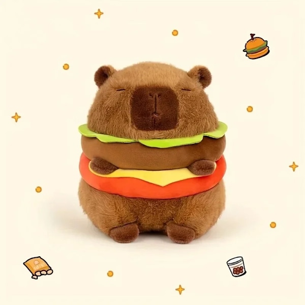 23cm Capybara Plysch Simulering Capibara Anime Fluffig Leksak Söt Docka Gosedjur Mjuk Docka Plysch Jul Thanksgiving Gåva 23cm-9.05in-B