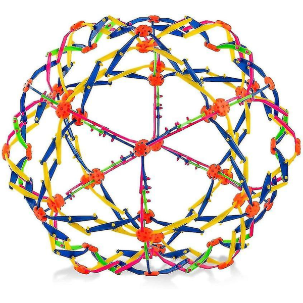 Infällbar Expansion Ball Flower Ball, Colorful Plastic Expansion Magic Ball