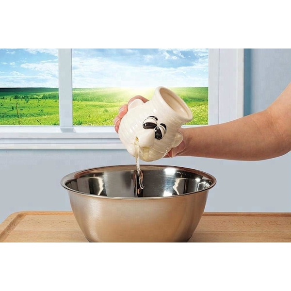 Egg Separator Morsom Kjøkken Gadget - Morsom Snørr Nese Egg Separator Verktøy Nyttig For Matlaging Og Baking Hvit