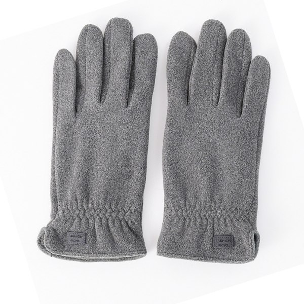 HHL Winter men's warm gloves for riding, touch screen driving, plus velvet, thickening, heat preservation