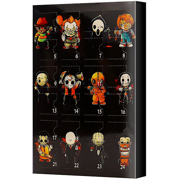 Adventskalender Populær Halloween-dukke Adventskalender Blindboks 24 gaver Julnedtelling Blindboks style 7