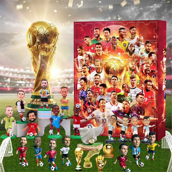 VM 2024 Adventskalender Jul Blind Box Messi, Cairo, Mbappe, etc. V