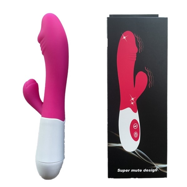 10 Hastigheter G-Punkt Kvinnlig Vibrator Kraftfull Dildo Kaninvibrator för Kvinnor Klitorisstimulering Masturbatorer Vuxenleksaker[GKS]
