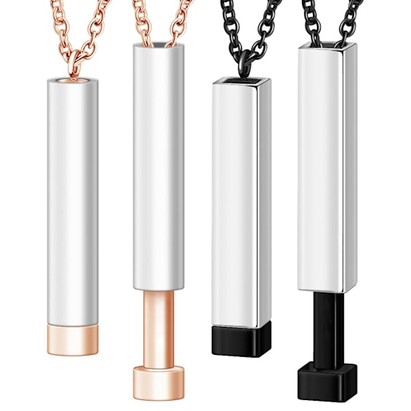 Halskjede Lett polering god tekstur Personlig takknemlighetsdag halskjede for menn Rose Gold Rose Gold 3