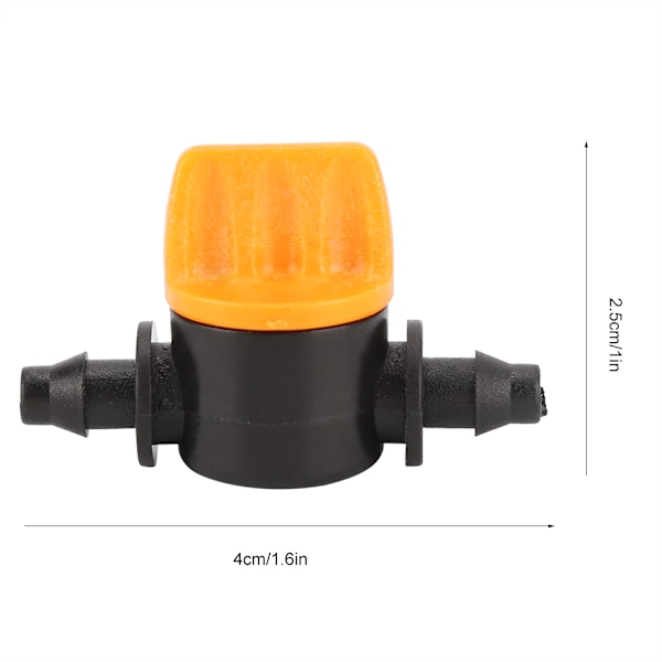 100 stk. Havevanding 2-vejs PVC Vandstop Lige Connector Slangeventil Værktøj【GKS】