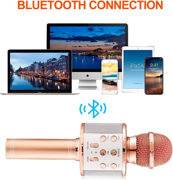 Mikrofon til Børn Voksne Trådløs Bluetooth Mikrofon