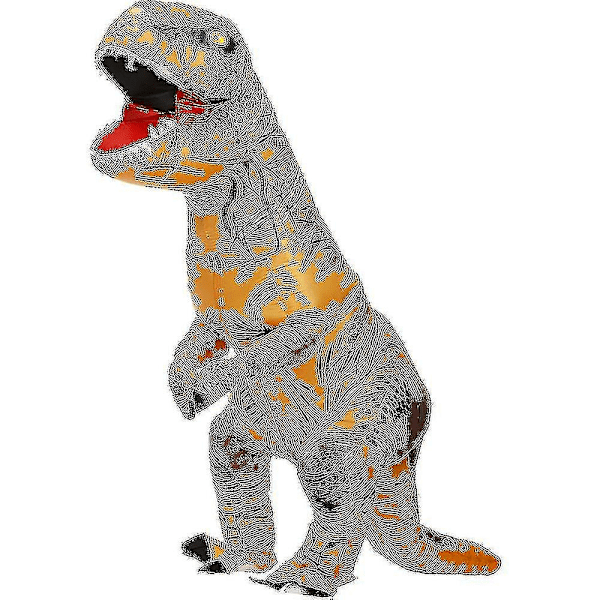 Lasten ja aikuisten dinosauruksen puhallettavat puvut T-rex Anime Cartoon Party Dress -puvut Halloween-asu miehille ja naisille ruskea brown Fit Height 150-195cm