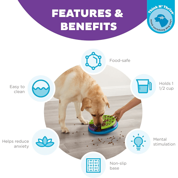 Outward Hound Lickin' Layers Interaktivt hundpusselspel och slow feeder