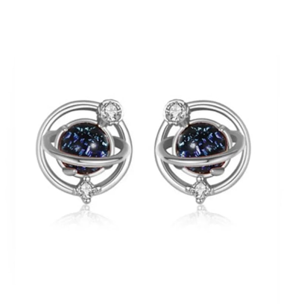 Elegant S925 Sterling Sølv Øreringe-Halskæde-Ankelkæde Sæt Luksus Bryllupssmykker{GKS}