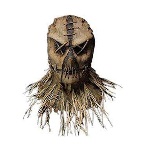 Adult Scarecrow Mask Scary Halloween Costume Horror Decor Props A