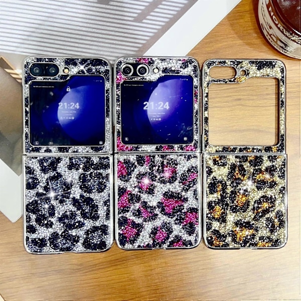 Glitter Skal för Samsung Galaxy Z Flip 6, Lyxigt Bling Glittrande Diamant Stötsäkert Mjukt TPU Skyddsskal för Z Flip 6 Rosrött{GKS} Rose Red For Galaxy Z Flip 6